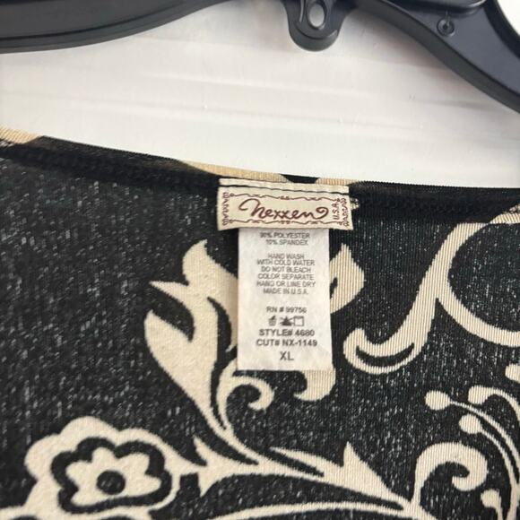 VTG Nexxen Women’s Floral Whimsygoth Long Sleeve Top XL 90s Babydoll Y2k - Picture 3 of 9